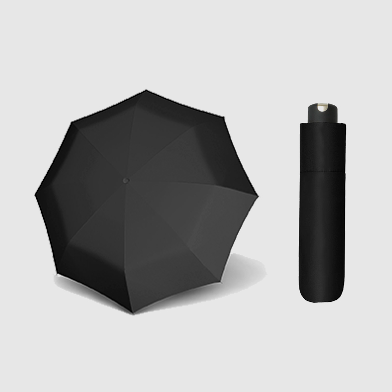 Paraguas manual mini negro Doppler Carbonsteel